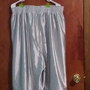 Mens shinny silver shorts 5X by galaxy